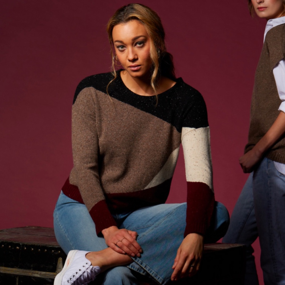 SWTR Donegal Patchwork Sweater